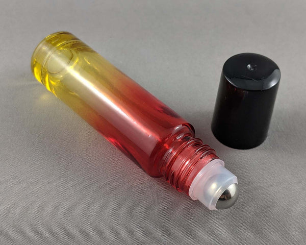 30% OFF!! Glass Roller Bottle for Essential Oil (Red/Yellow) 10ml (1050*)