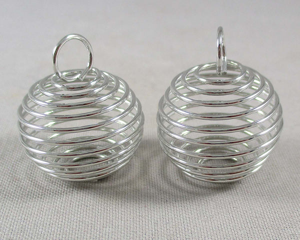 Silver Tone Cages for Stones 21x19mm
