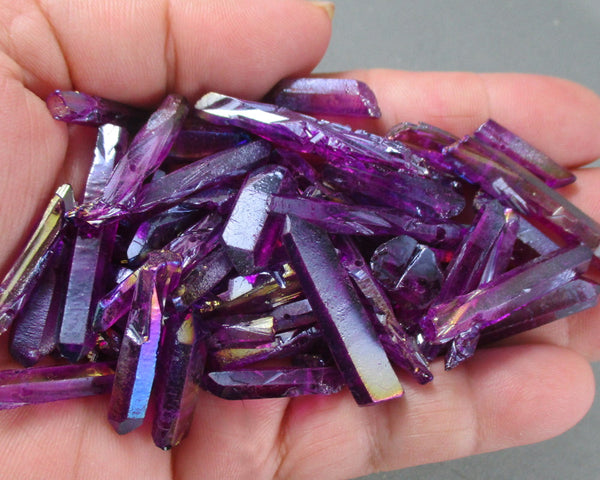 electroplated quartz purple
