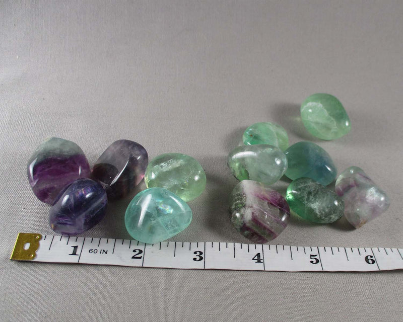Rainbow Fluorite Crystals Polished 2pcs T133*