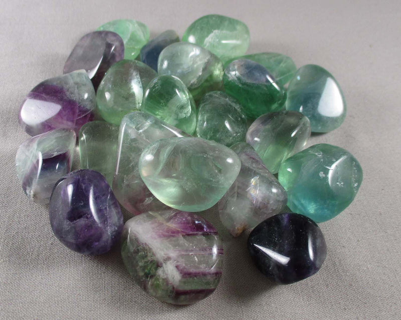 Rainbow Fluorite Crystals Polished 2pcs T133*