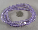 Light Purple Frosted Glass Beads Various Sizes