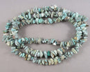 African turquoise bead chips