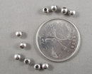 Platinum Plated Round Brass Spacer Beads Various Sizes