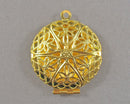 60% OFF!! Gold Tone Diffuser Pendant 1pc 27mm (1416)