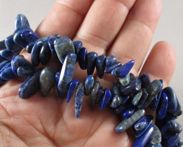 Lapis Lazuli Beads Long Chunk Strand 16" (1541)