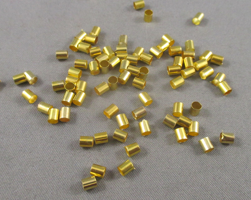 Crimp Beads Gold Tone 3mm 250 pcs (0131)