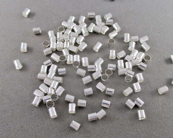 Crimp Beads Silver Tone 3mm 5g ~200 pcs (1404)