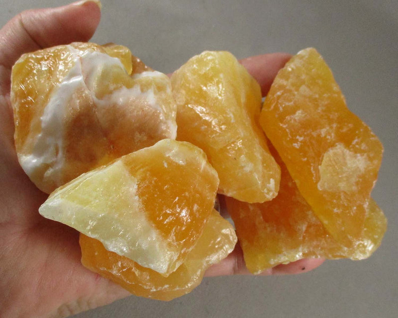 Large Premium Orange Calcite Crystal Raw 1pc A015