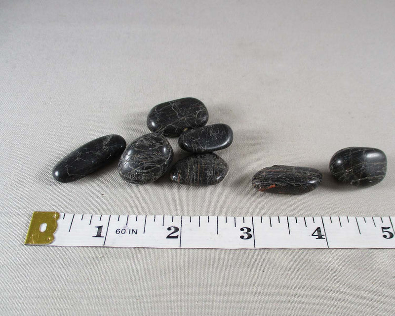 Black Tourmaline Polished Stones 5pcs J018**