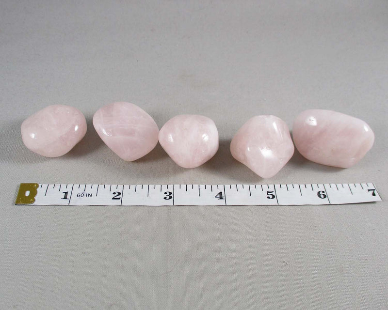 Rose Quartz Polished Stones Large 2pcs T319