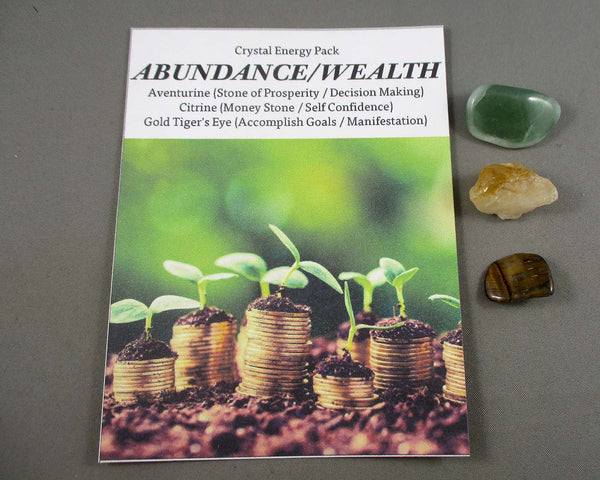 Abundance & Wealth! Crystal Energy Kit H036