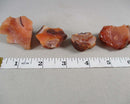 Red Carnelian Stones Raw 3pcs H036
