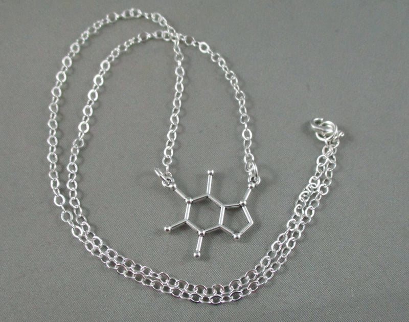 Coffee Molecule Necklace 1pc T260