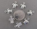 50% OFF!! Sea Turtle Charm Silver Tone 14pcs (1549)