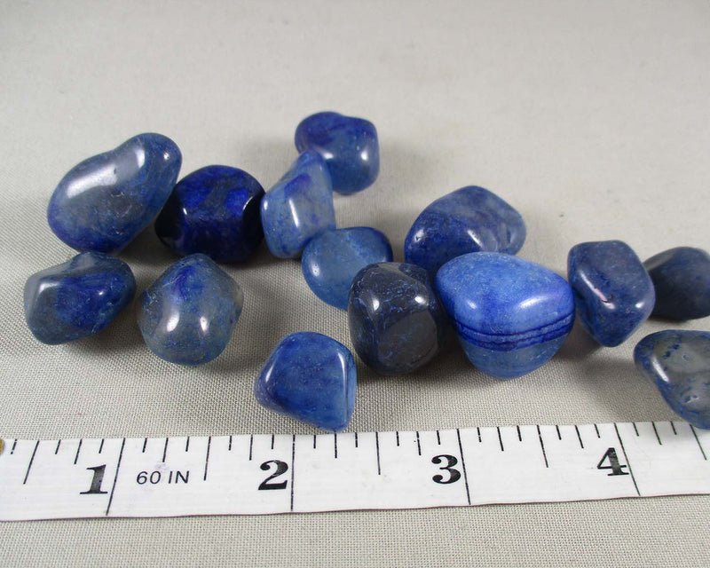 Blue Agate Polished Stones 5pcs J088**