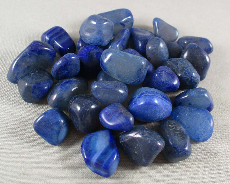 Blue Agate Polished Stones 5pcs T109*