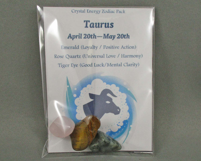 Taurus Zodiac Crystal Energy Pack (Apr20-May20) A187