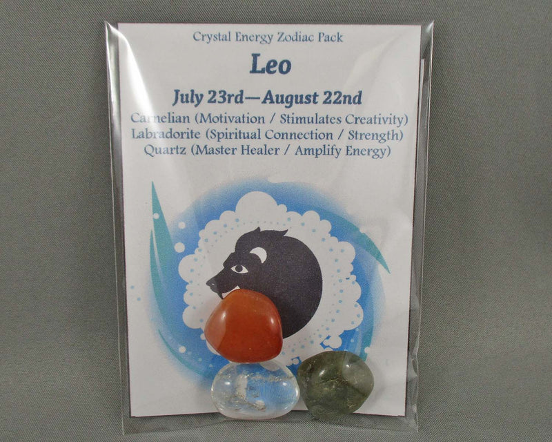 Leo Zodiac Crystal Energy Pack (July23-Aug22) A168