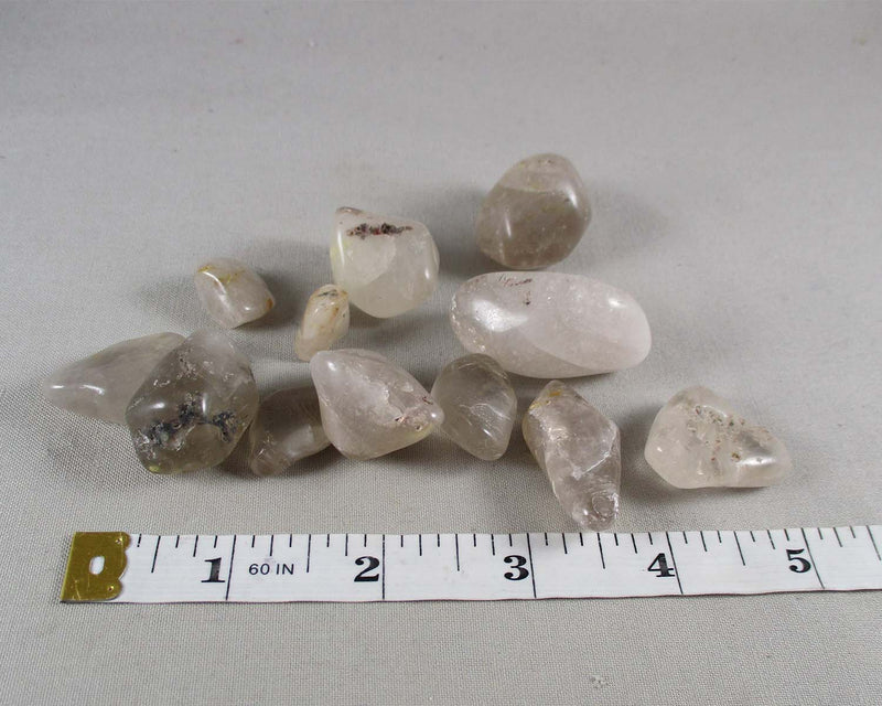 Rutilated Quartz Polished Stones 5pcs J188