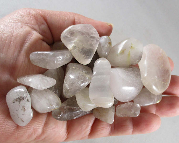 Rutilated Quartz Polished Stones 5pcs J188