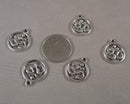 45% OFF!! Om Symbol Charms Silver Tone 21x18mm 15pcs (C146)