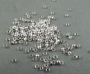 Crimp Beads Silver Tone 2mm 10 grams (C409)