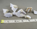 Blue Lace Agate Stone Raw 3pcs J193**