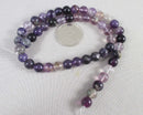 Purple Fluorite Bead Strand Round Various Sizes