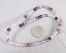 Purple Fluorite Bead Strand Round Various Sizes