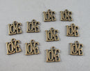 75% OFF!! Love Charms Antique Bronze 10pcs (1671)