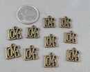 75% OFF!! Love Charms Antique Bronze 10pcs (1671)