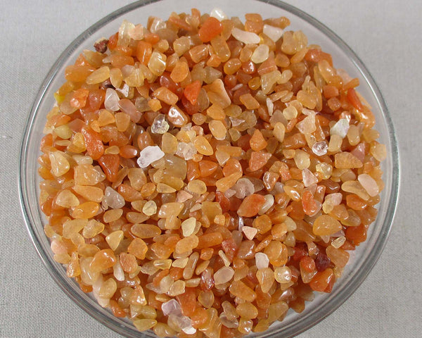 Orange Aventurine Stone Chips 100g - Undrilled (G033-2)