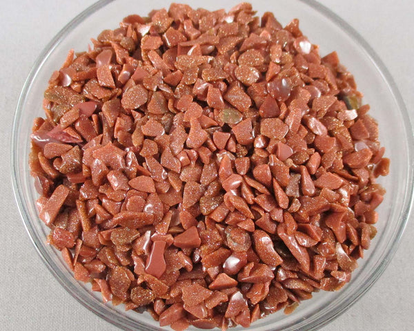 Brown Goldstone Chips (Undrilled)