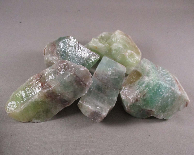 Green Calcite Crystal Raw Large 1pc A057