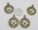 60% OFF!! Clock Charms Antique Bronze Tone 4pcs (0803)
