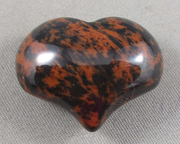mahogany obsidian heart
