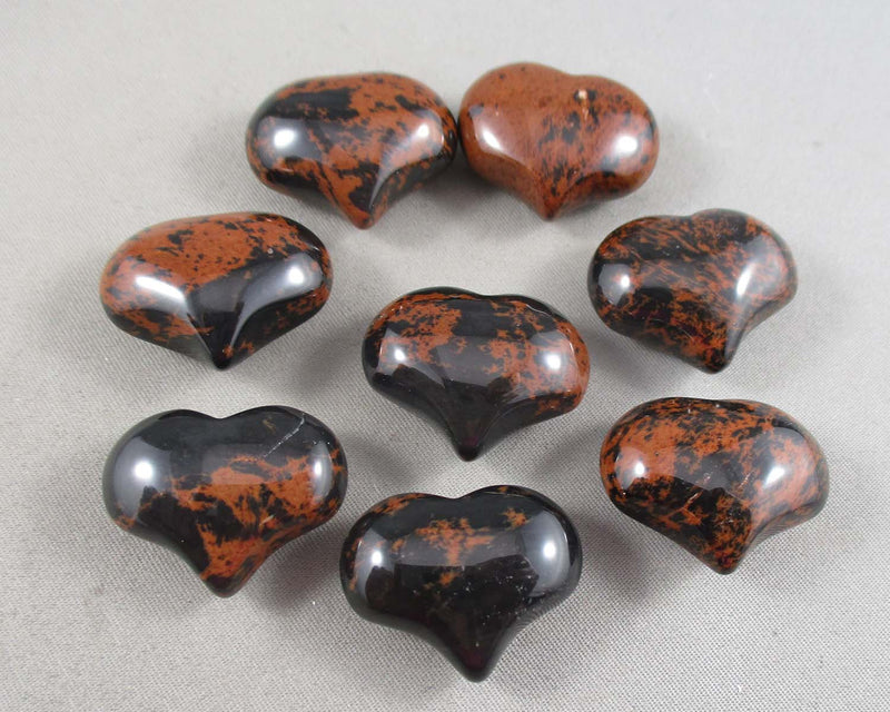Mahogany Obsidian Heart 1pc (1298)