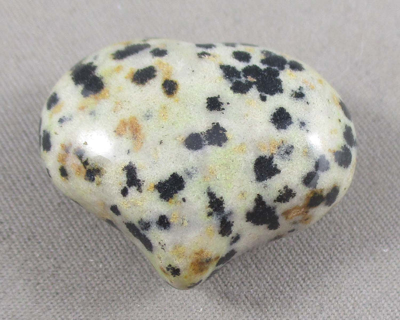 Dalmatian Jasper Stone Heart 1pcs (1363)