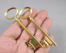 75% OFF!  Skeleton Key Charm Gold Tone 2pcs (2371)