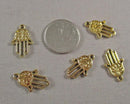 60% OFF!! Hamsa Hand Charm Gold Tone Tone 8pcs (1744)