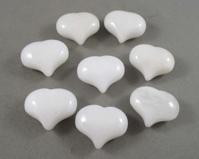 White Quartz Heart 1pc (1355)