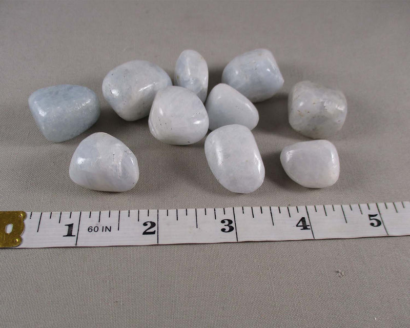 Blue Calcite Polished Stones 3pcs T129
