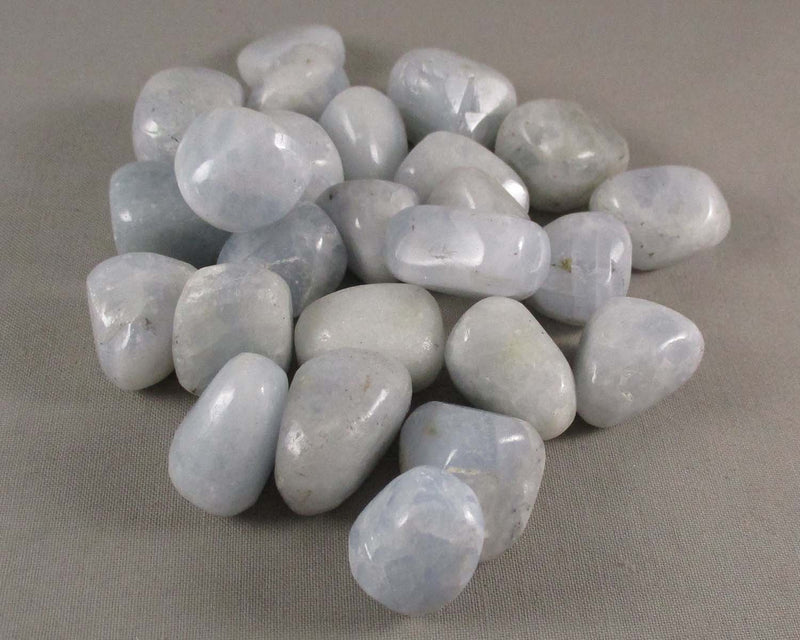 Blue Calcite Polished Stones 3pcs T129