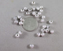 Silver Tone Star Dust Spacer Beads 6mm 50pcs (C673)