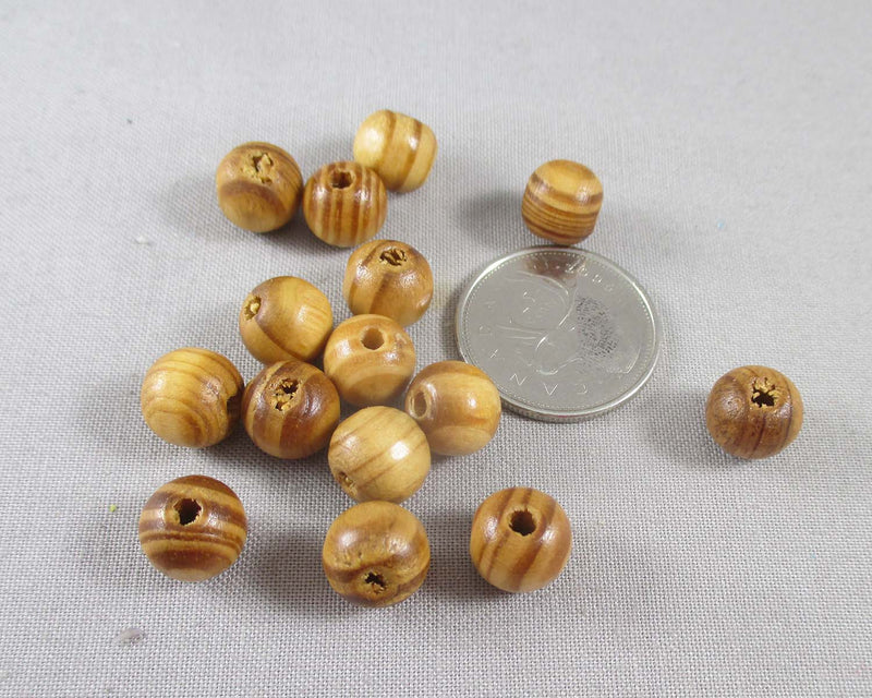 Burlywood Wood Beads Various Sizes