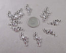 50% OFF!  Flamingo Charms Silver Tone 12pcs (2308)