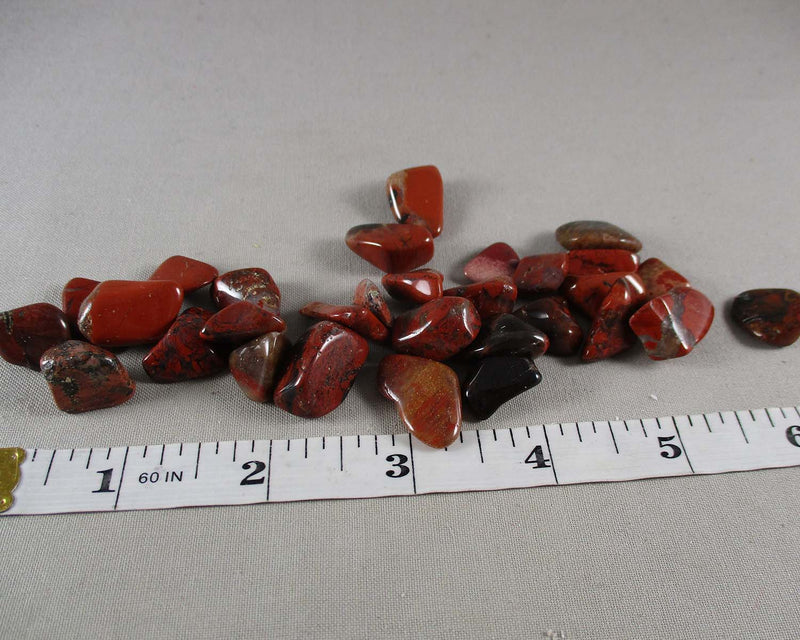 Red Jasper Brecciated Polished Stones (Small) 5pcs J075**