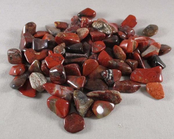 Red Jasper Brecciated Polished Stones (Small) 5pcs J075**