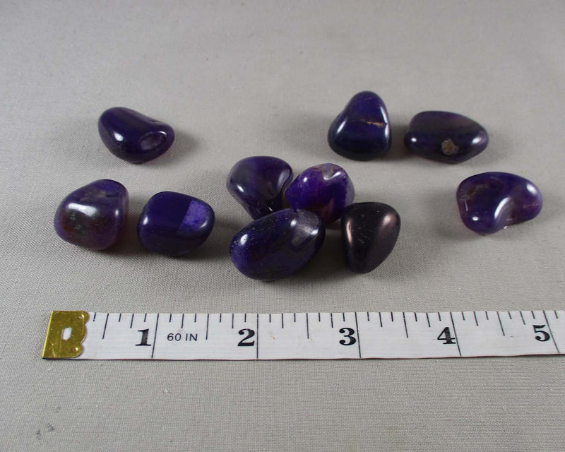 Purple Agate Polished Stones 5pcs T475